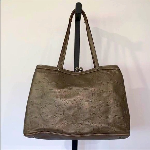 Coach A1276-F19413 Satchel in Bronze Leather - Picture 3 of 16